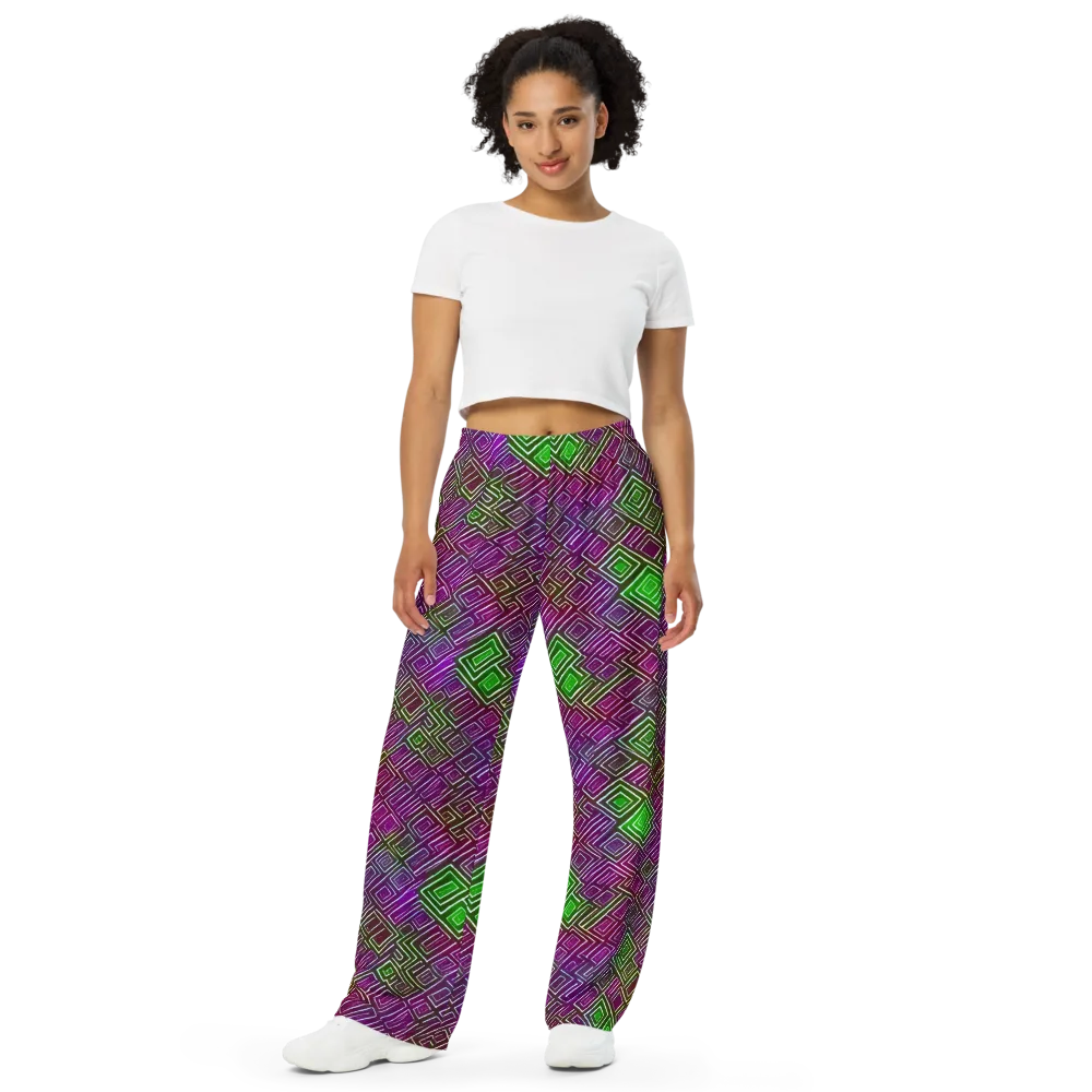 Chromatic Riddle on Wide-Leg Pants — Front