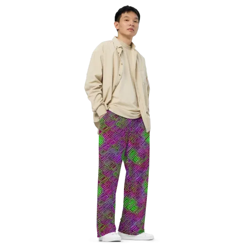 Chromatic Riddle on a Wide-Leg Pants