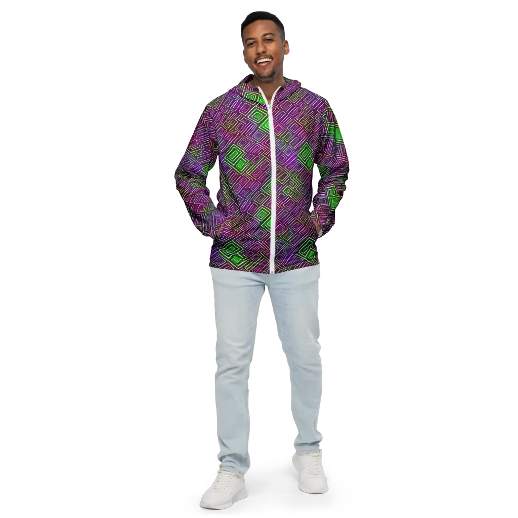Chromatic Riddle on Men's Windbreaker — Front