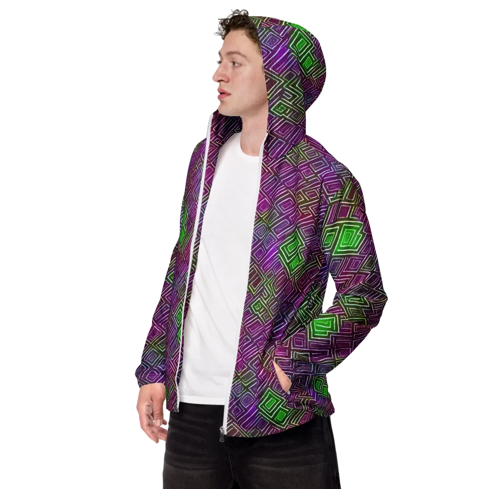 Chromatic Riddle on Men's Windbreaker — Left Front