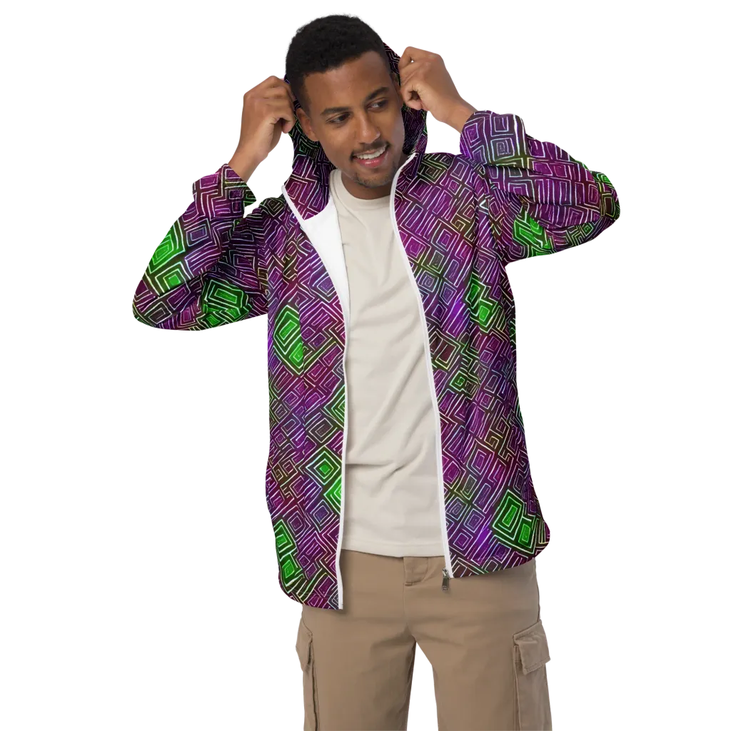 Chromatic Riddle on Men's Windbreaker — Front