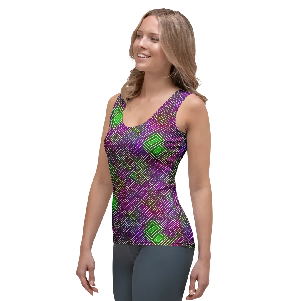 Chromatic Riddle on Women's Tank Top — Left Front
