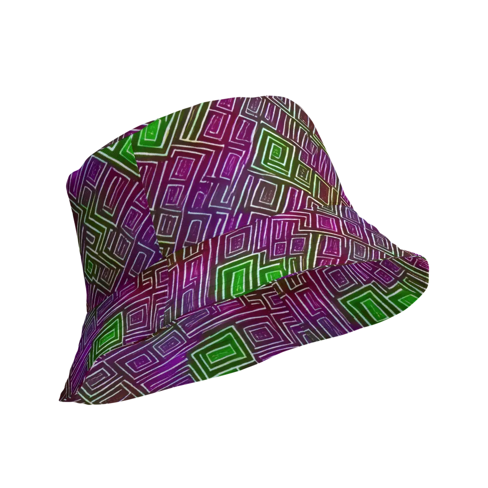 Chromatic Riddle on Reversible Bucket Hat — Product details Outside