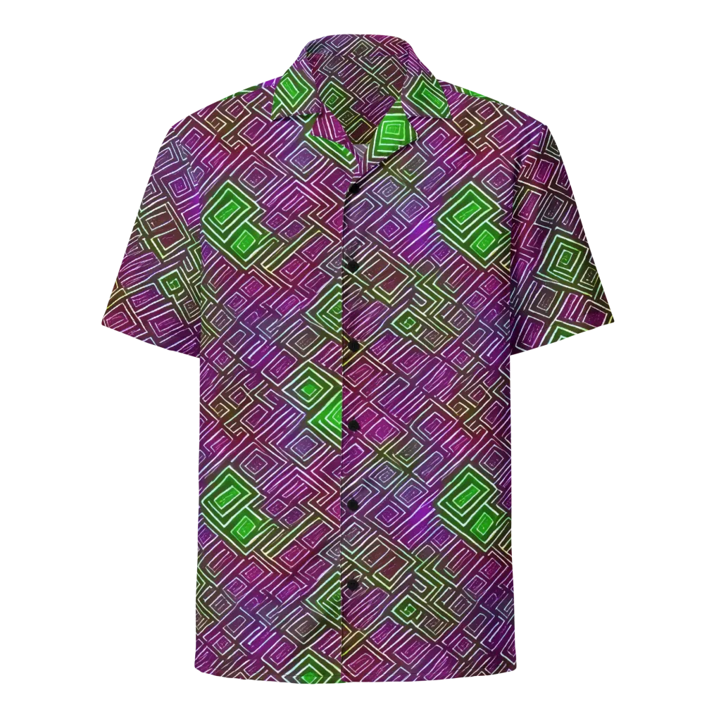 Chromatic Riddle on Button Shirt — Front