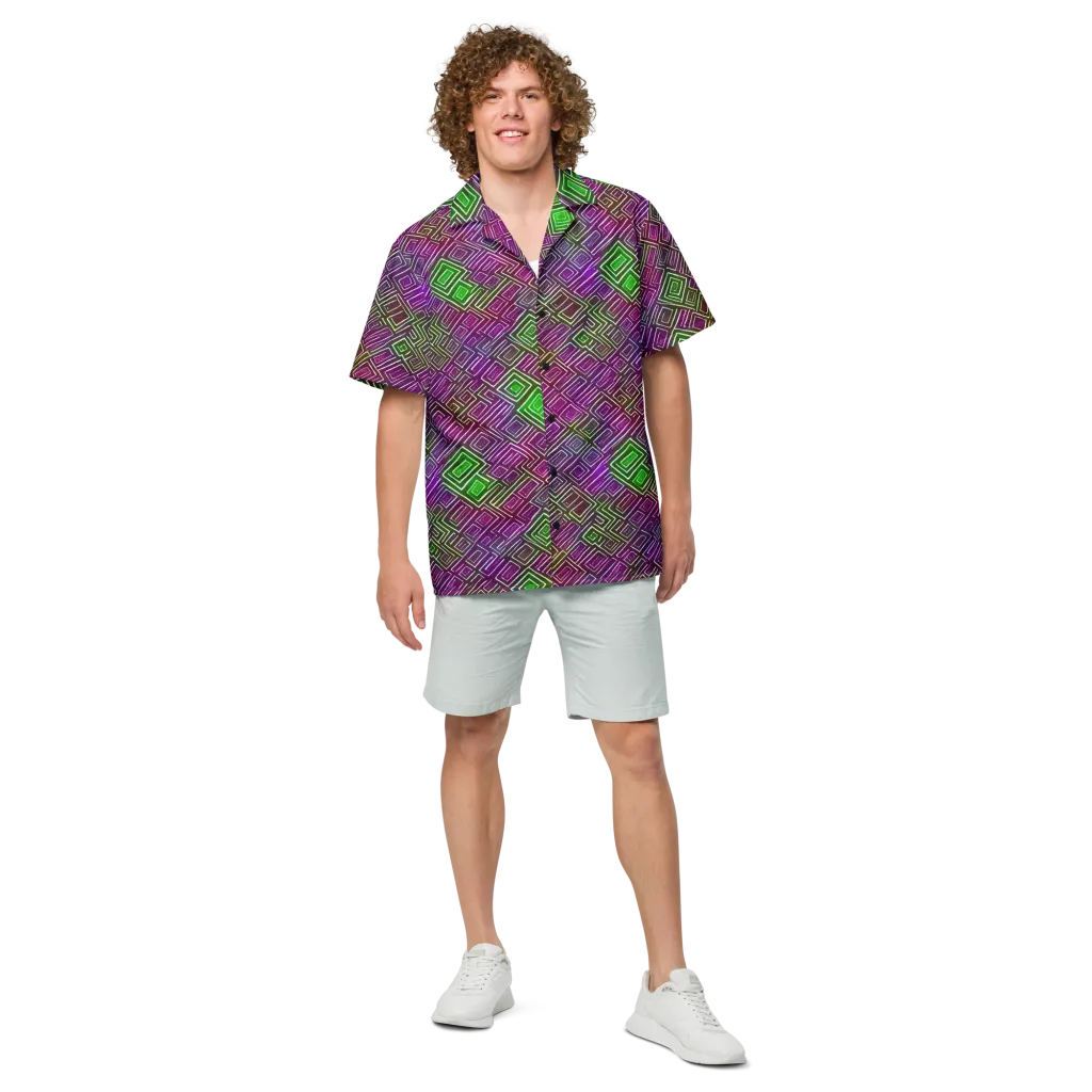 Chromatic Riddle on Button Shirt — Front