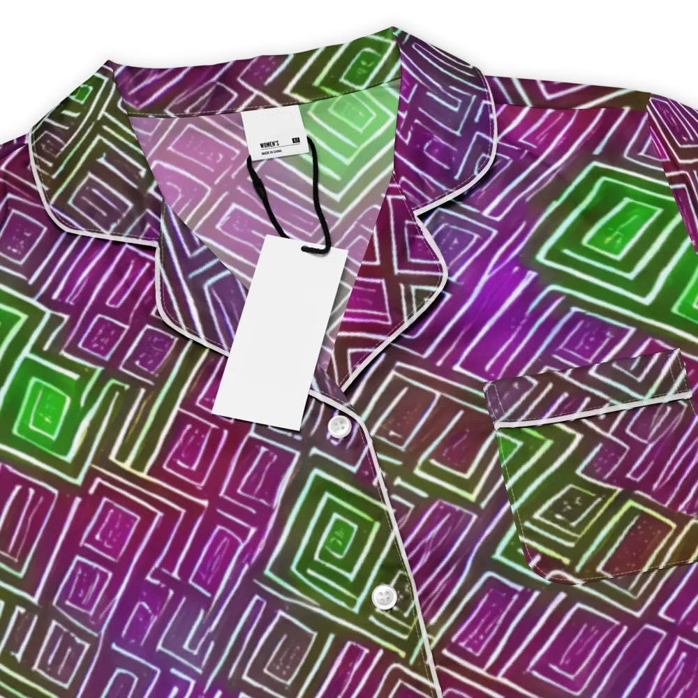 Chromatic Riddle on Women's Short Sleeve Pajama Top — Product details