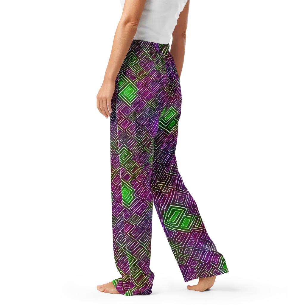 Chromatic Riddle on Women's Pajama Pants — Left