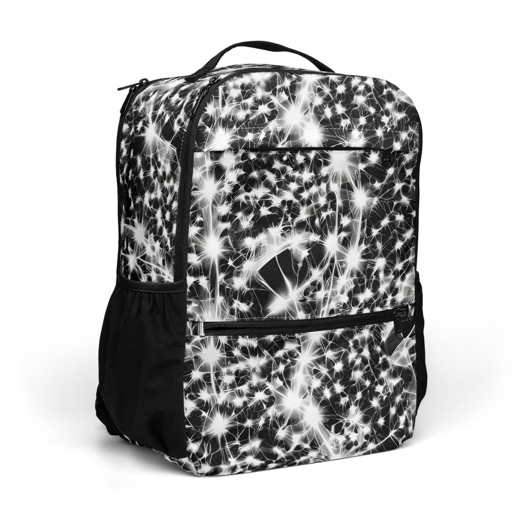 Midnight Dandelion on Utility Backpack — Right Front