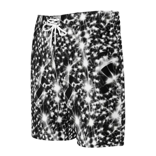Midnight Dandelion on a Men's Board Shorts