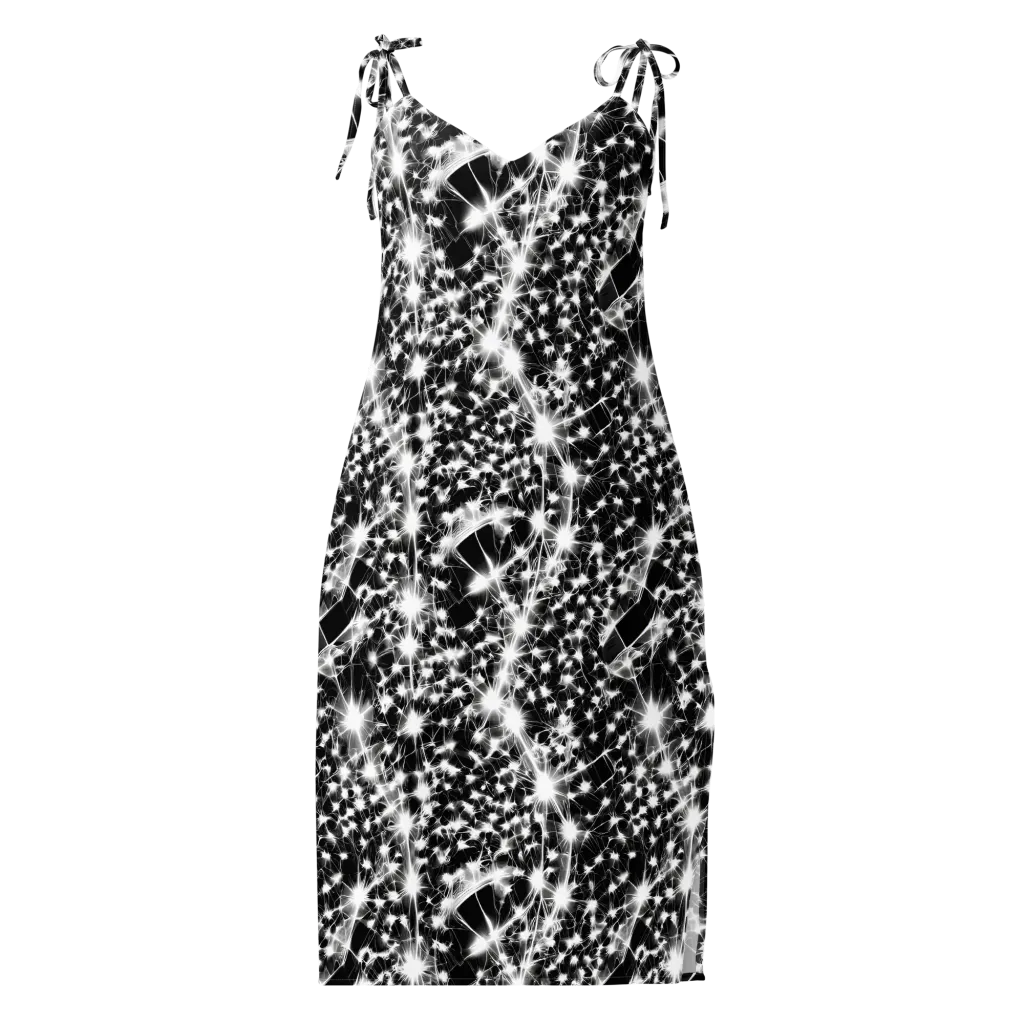 Midnight Dandelion on Slip Dress — Front