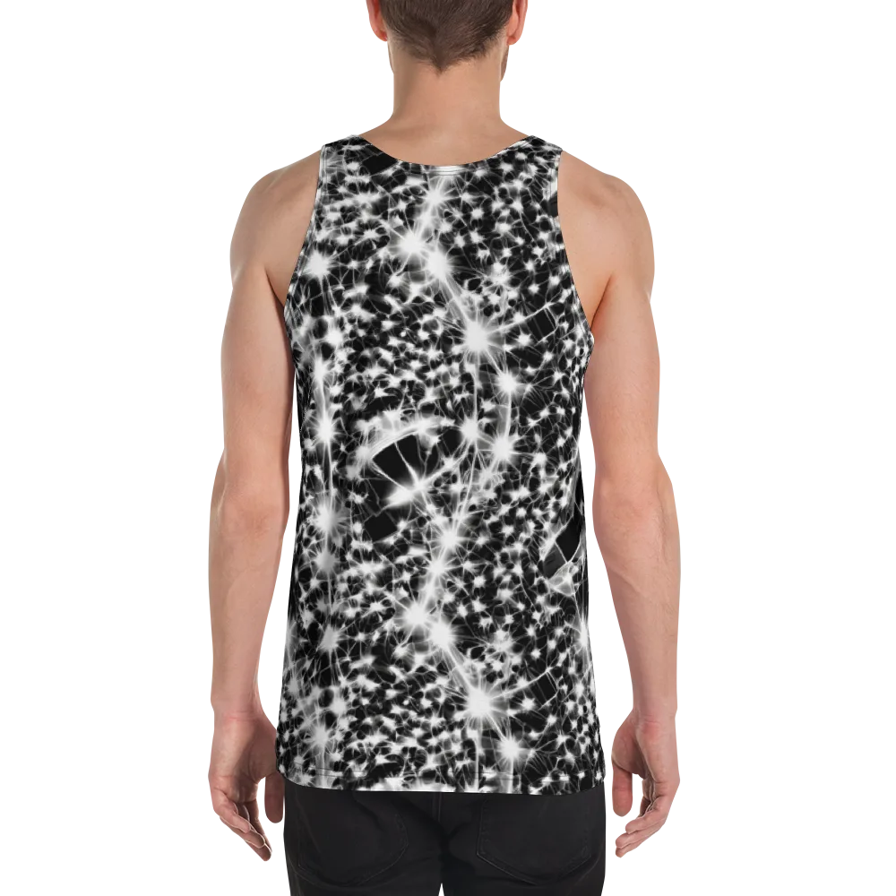 Midnight Dandelion on Men's Tank Top — Back