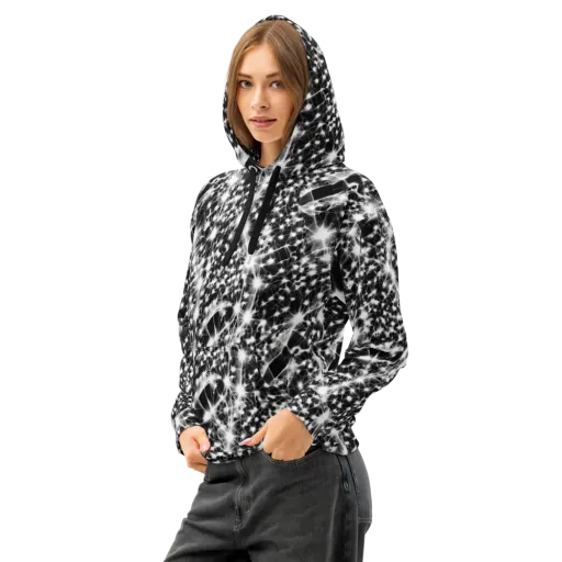 Midnight Dandelion on a Cotton Hoodie