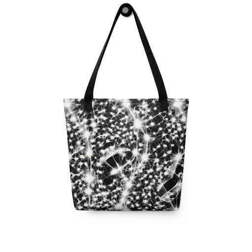 Midnight Dandelion on a Tote Bag