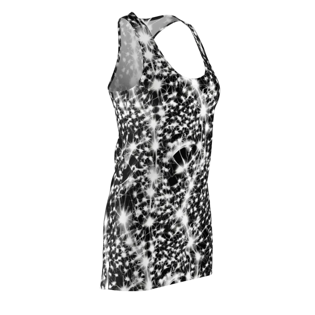 Midnight Dandelion on Racerback Dress — Front Side