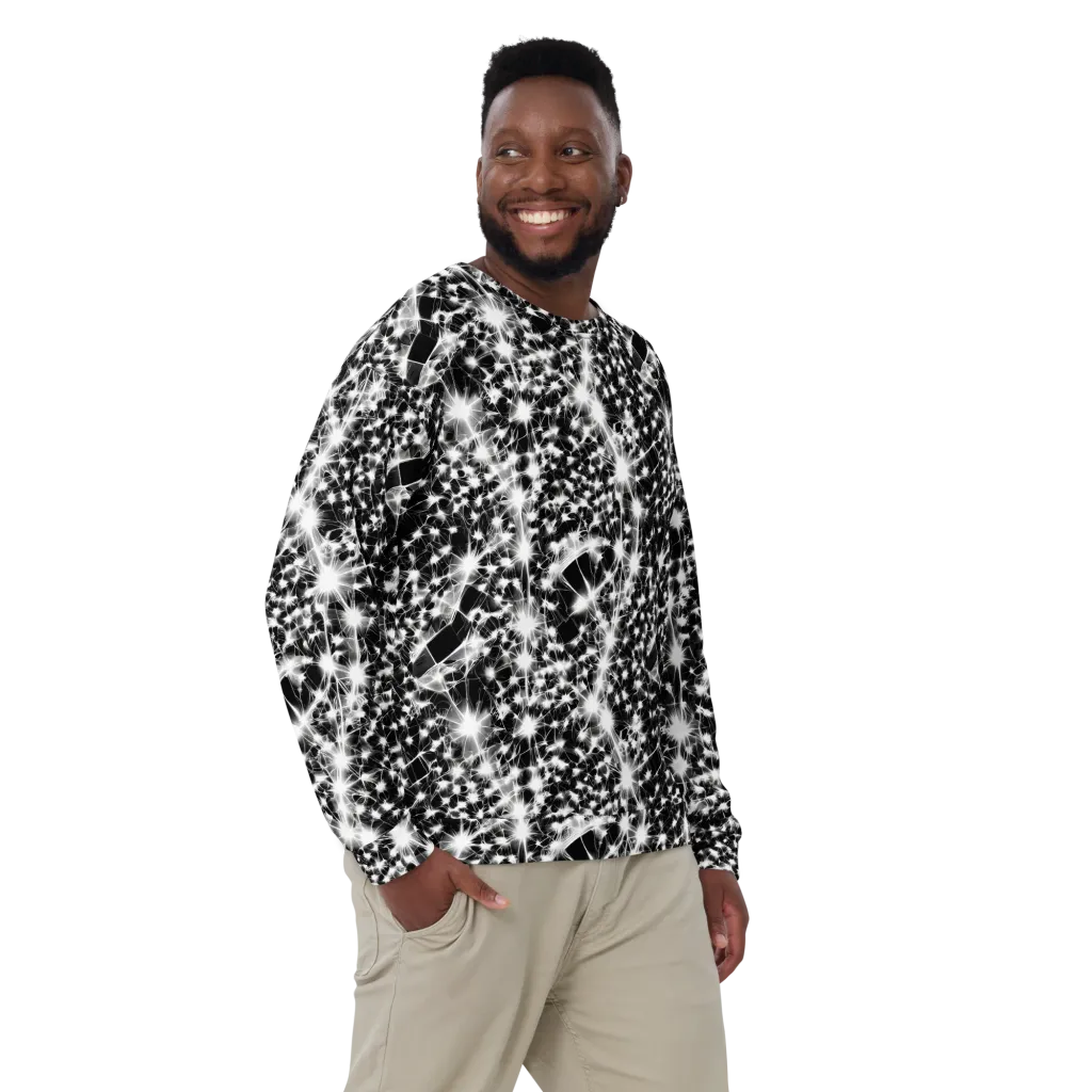 Midnight Dandelion on Sweatshirt — Front