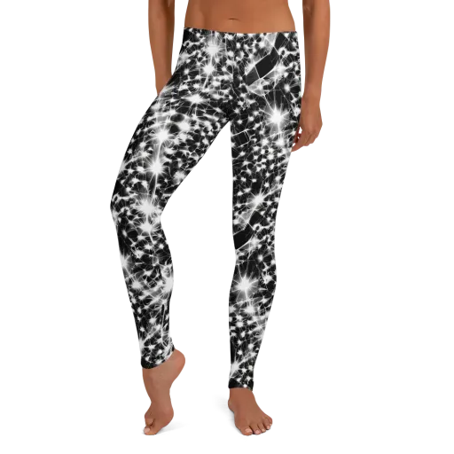 Midnight Dandelion on a Leggings