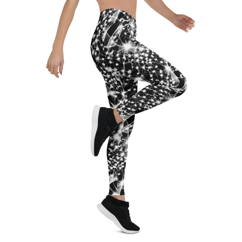 Midnight Dandelion on Leggings — Right