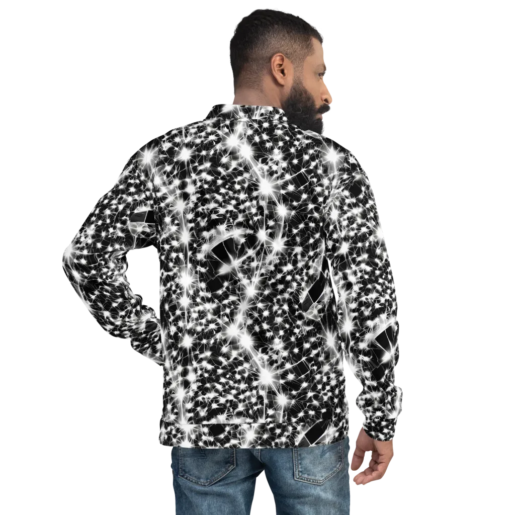 Midnight Dandelion on Bomber Jacket — Back