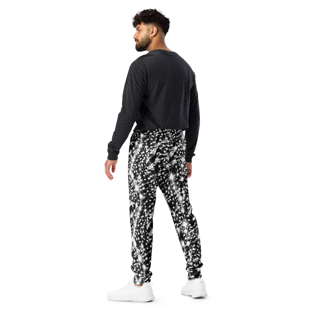 Midnight Dandelion on Men's Joggers — Back
