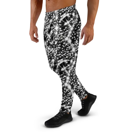 Midnight Dandelion on a Men's Joggers