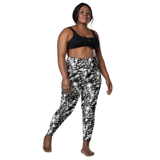 Midnight Dandelion on a Leggings with Pockets