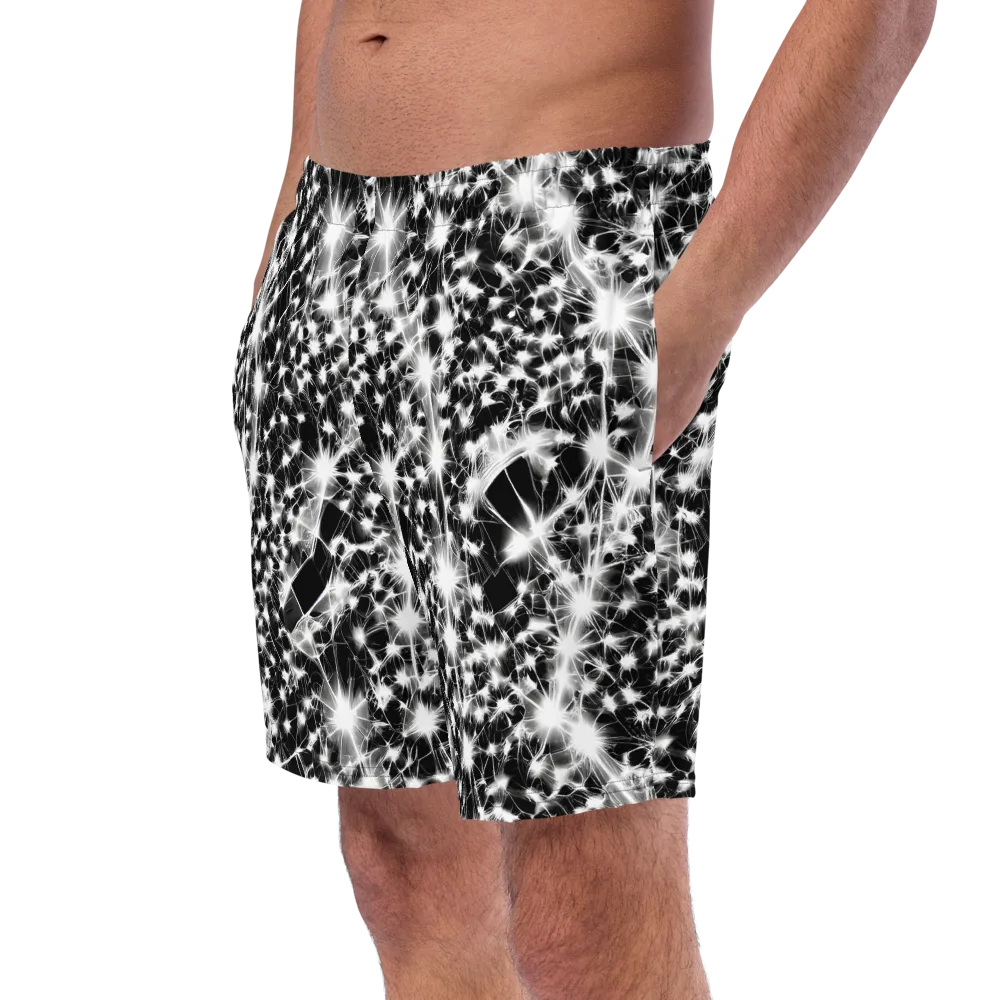 Midnight Dandelion on Swim Trunks — Left Front