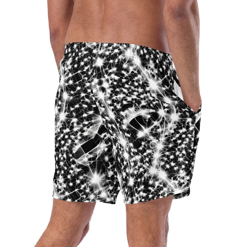 Midnight Dandelion on Swim Trunks — Right Back