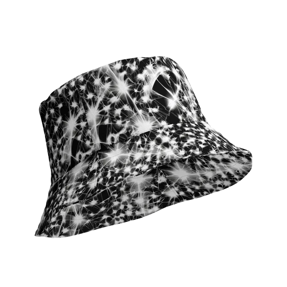 Midnight Dandelion on Reversible Bucket Hat — Product details Outside