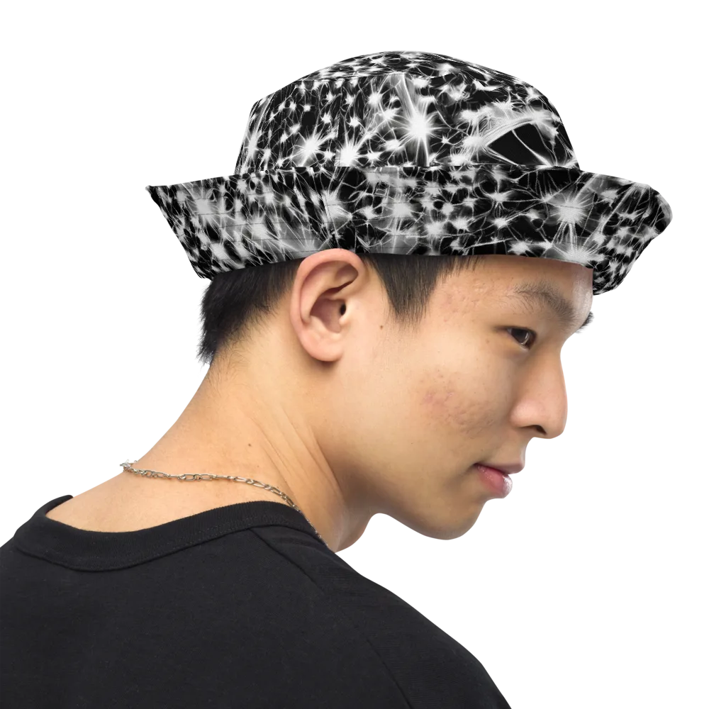 Midnight Dandelion on Reversible Bucket Hat — Right Outside