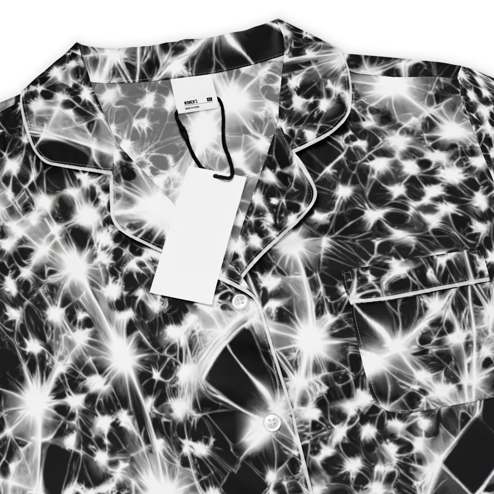 Midnight Dandelion on Women's Short Sleeve Pajama Top — Product details