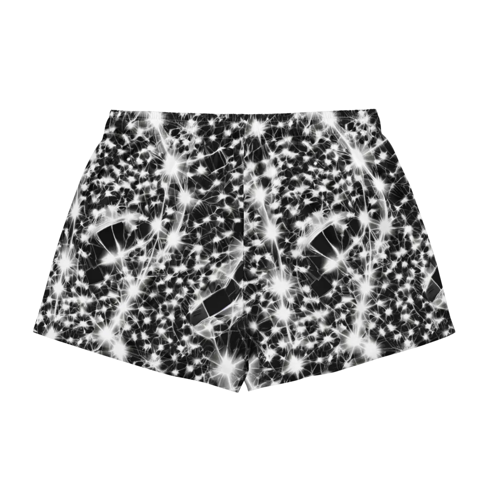Midnight Dandelion on Women's Pajama Shorts — Back