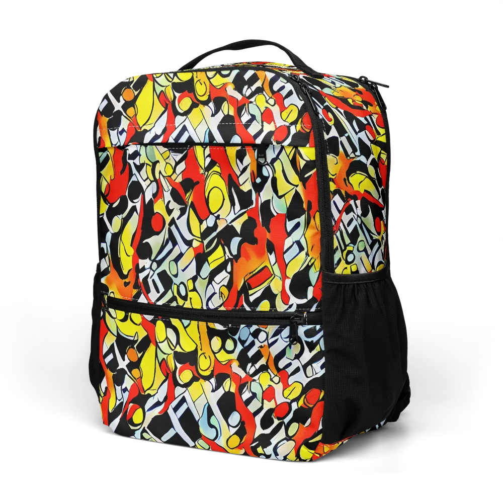 Citrus Noir on Utility Backpack — Left Front