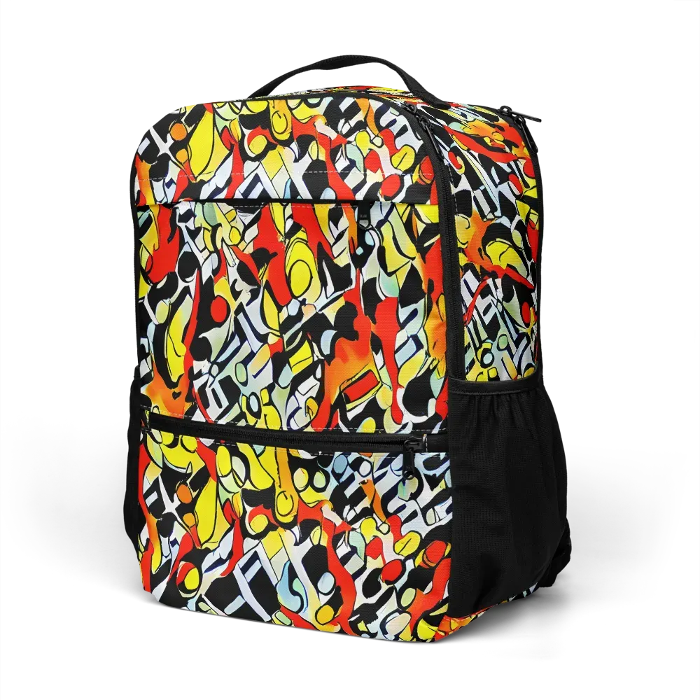 Citrus Noir on Utility Backpack — Left Front