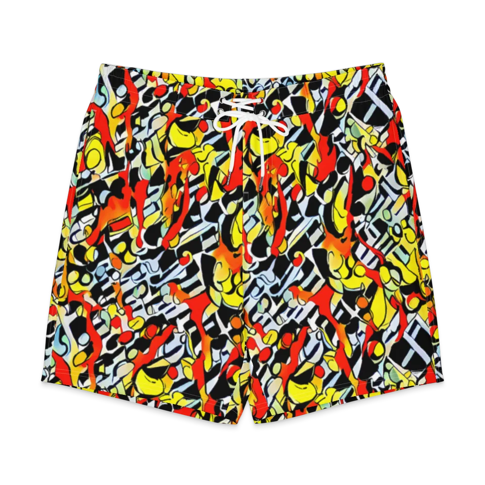 Citrus Noir on Men's Board Shorts — Front