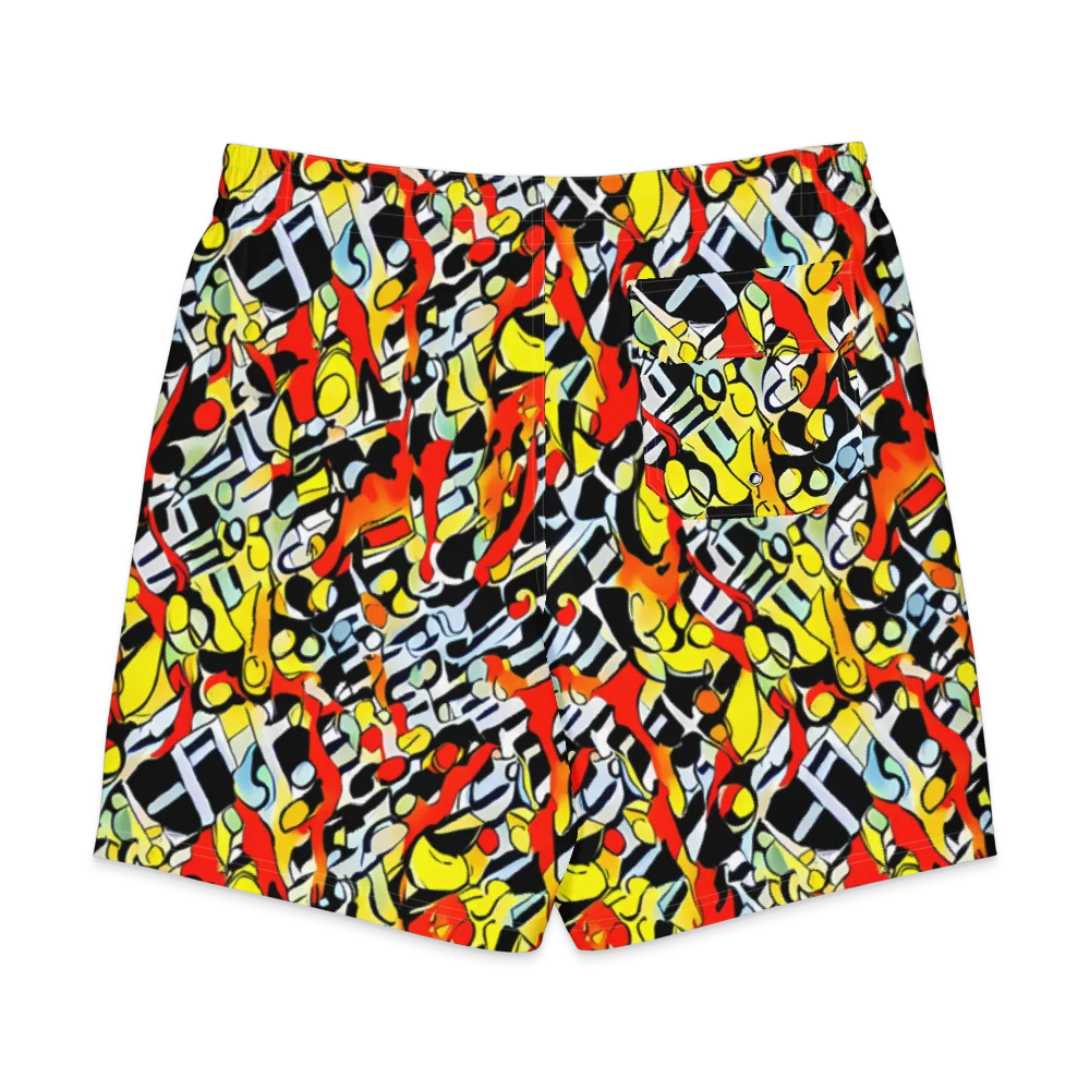 Citrus Noir on Men's Board Shorts — Back