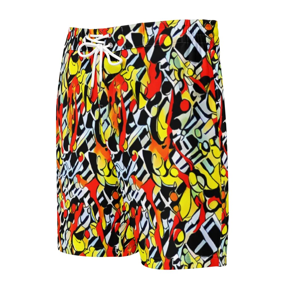 Citrus Noir on Men's Board Shorts — Front