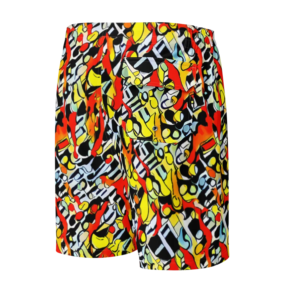 Citrus Noir on Men's Board Shorts — Back