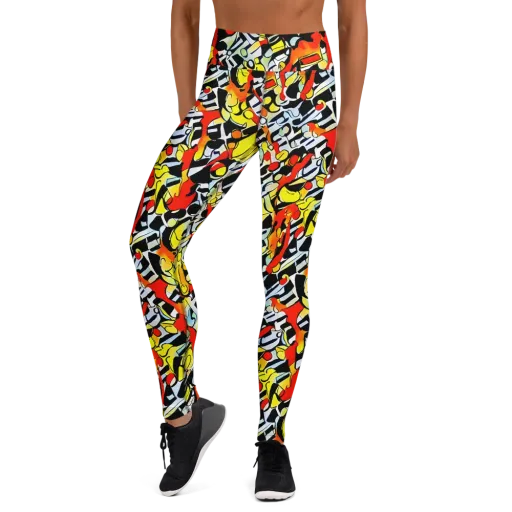 Citrus Noir on a Yoga Leggings