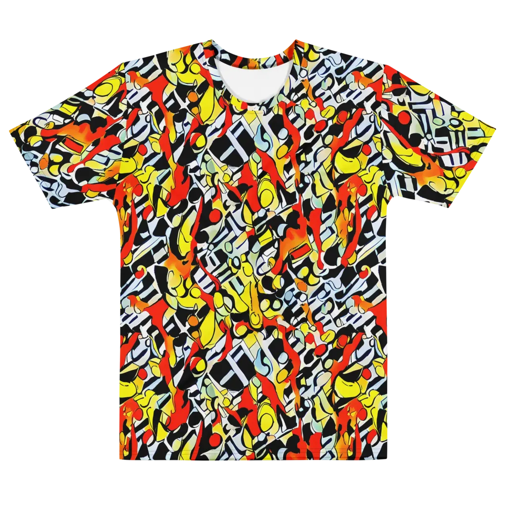 Citrus Noir on Men's Cotton Crew Neck T-Shirt — Front