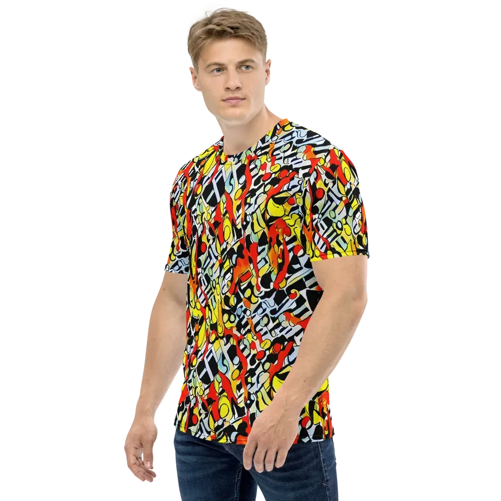 Citrus Noir on Men's Crew Neck T-Shirt — Left