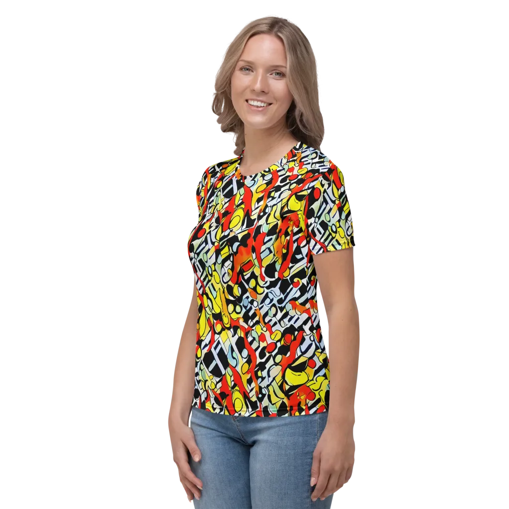 Citrus Noir on Women's Crew Neck T-Shirt — Left