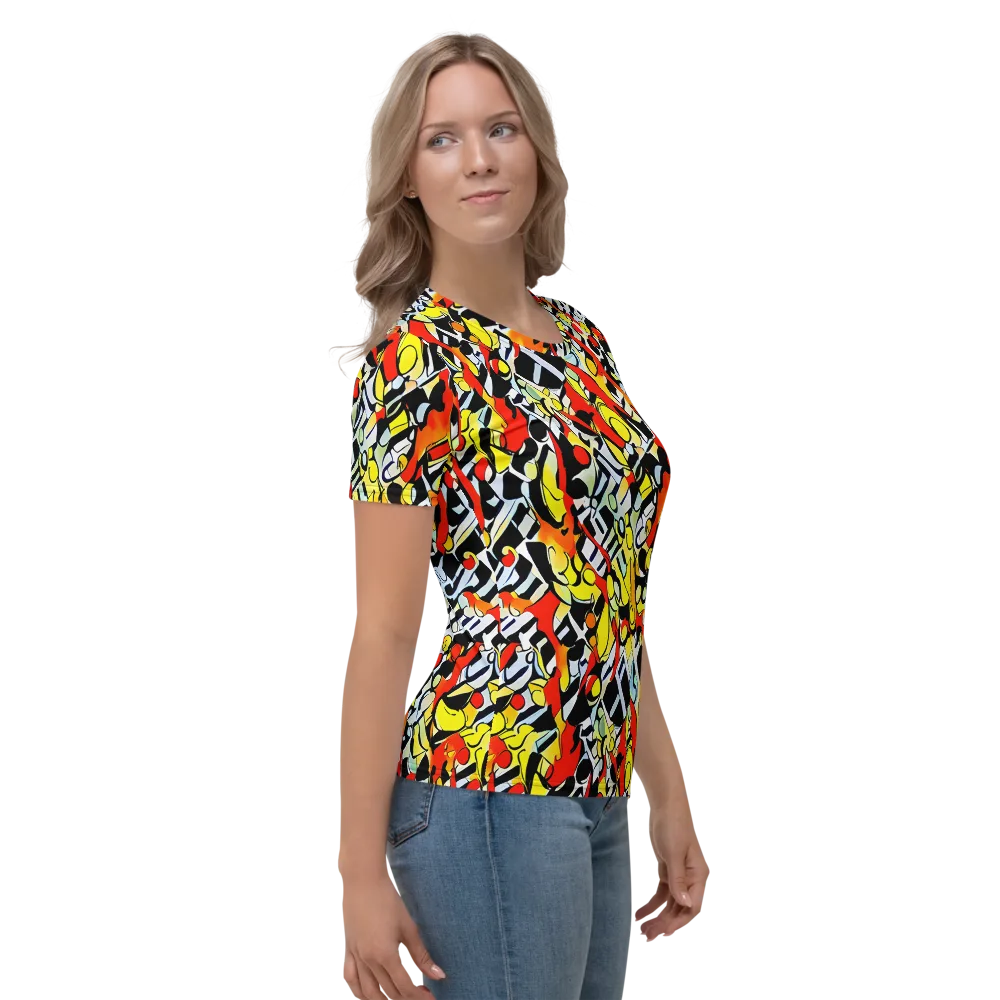 Citrus Noir on Women's Crew Neck T-Shirt — Right