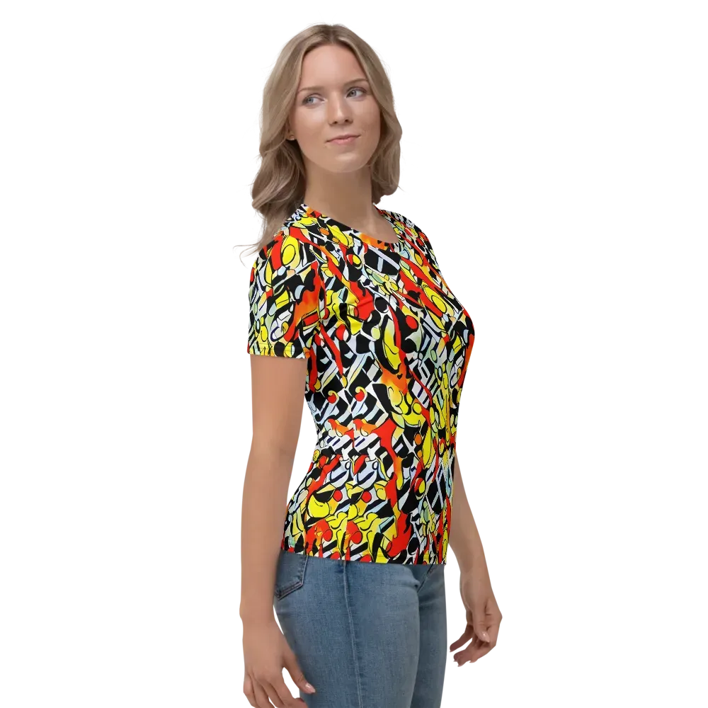 Citrus Noir on Women's Crew Neck T-Shirt — Right