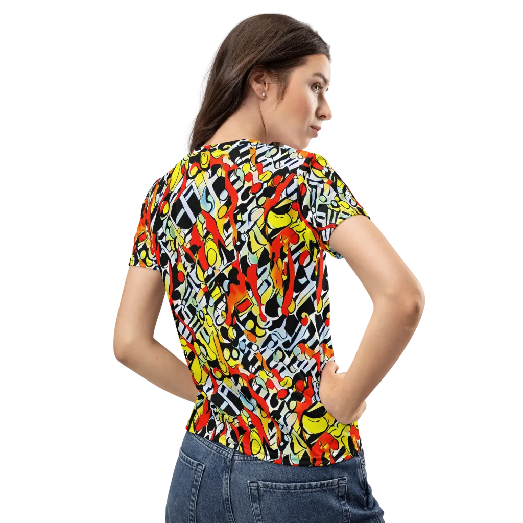 Citrus Noir on Women's Crew Neck T-Shirt — Back