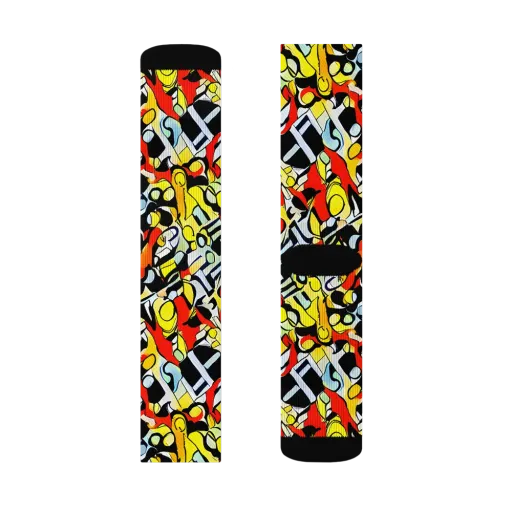 Citrus Noir on a Socks