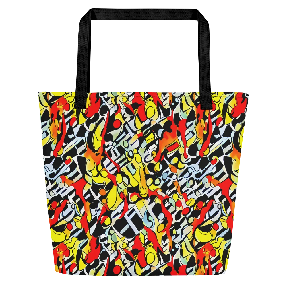 Citrus Noir on Large Tote Bag W/ Pocket — Front