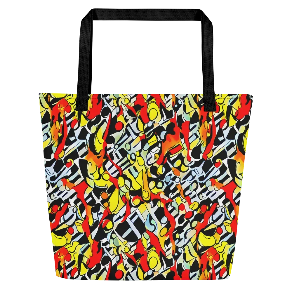 Citrus Noir on Large Tote Bag W/ Pocket — Front