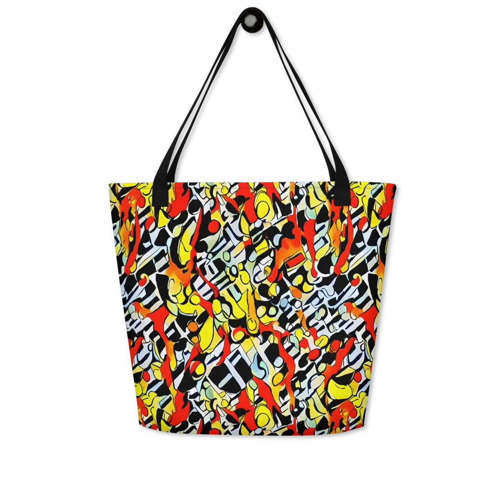 Citrus Noir on Large Tote Bag W/ Pocket — Front