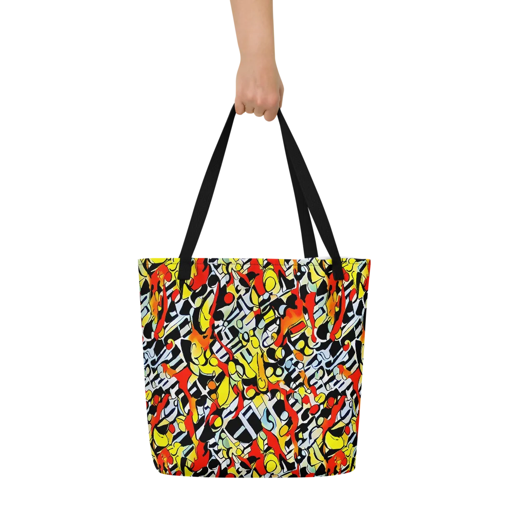 Citrus Noir on Large Tote Bag W/ Pocket — Front