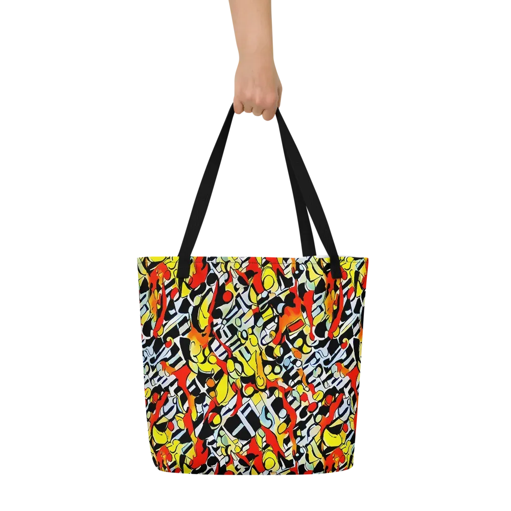 Citrus Noir on Large Tote Bag W/ Pocket — Front
